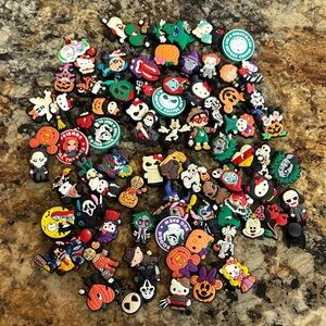 Halloween/scary/Disney themed Colorful Character Shoe/croc Charms